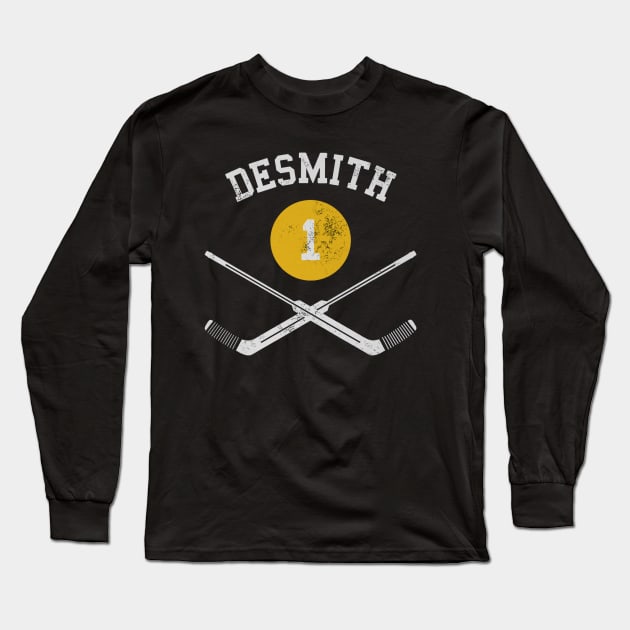 Casey DeSmith Pittsburgh Goalie Sticks Long Sleeve T-Shirt by TodosRigatSot